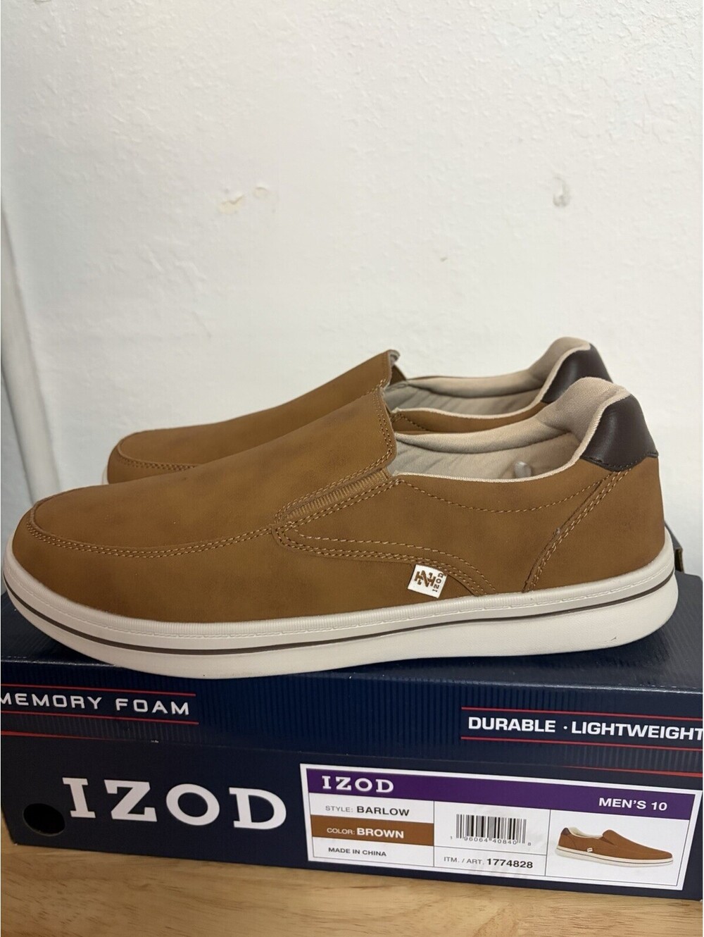 IZOD “Barlow” Men’s Moccasin Style Casual/Dress Shoe Size 10 Brown